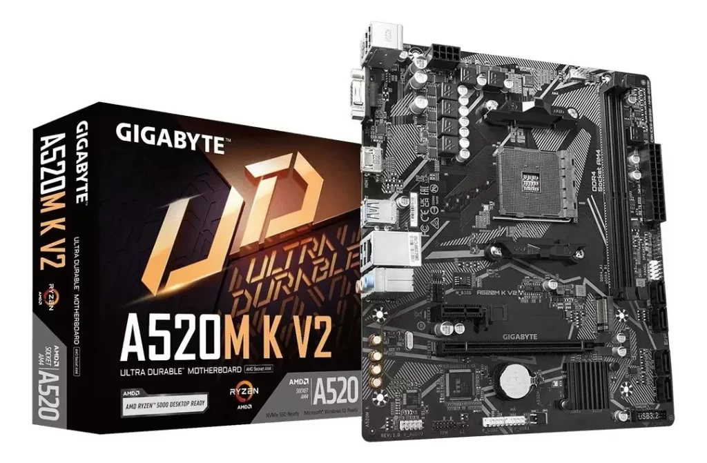 Placa Mãe Gigabyte - A520M
Para processadores Ryzen